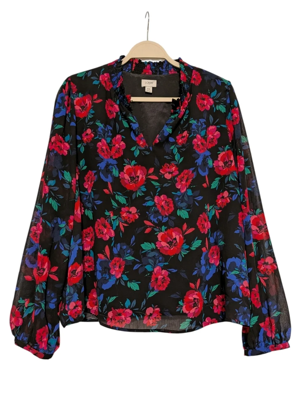 J. Crew Floral Blouse